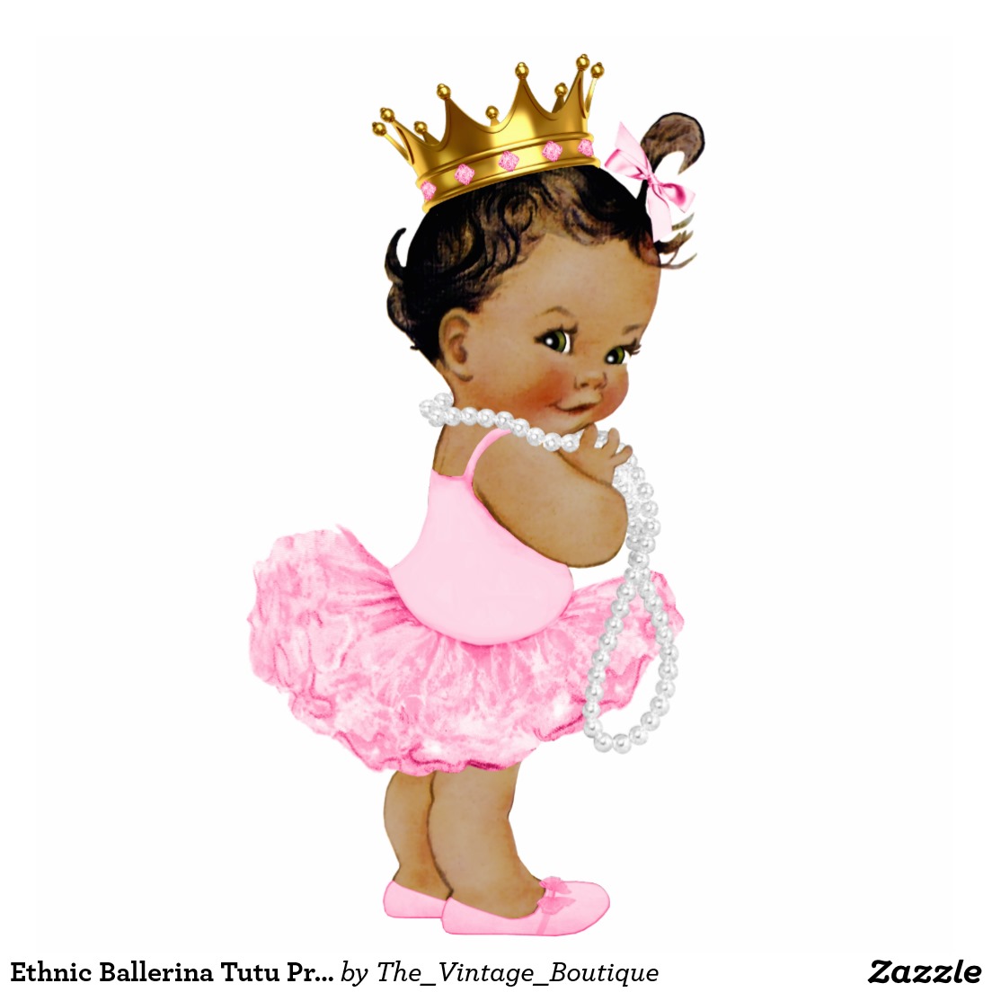 Black baby princess clipart 