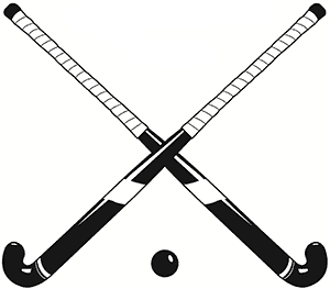 Crossed Field Hockey Sticks 
