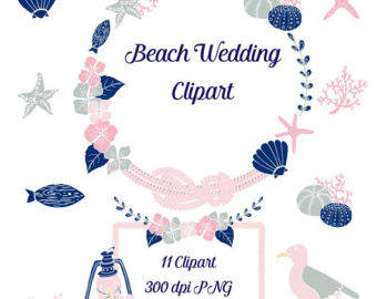 Beach Wedding Clipart Nautical Wedding By Annelinesophia Clip Art