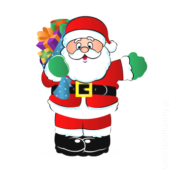 Santa claus free clip art pictures and Christmas coloring pages 