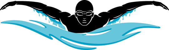 Swimming women swimmer clipart 
