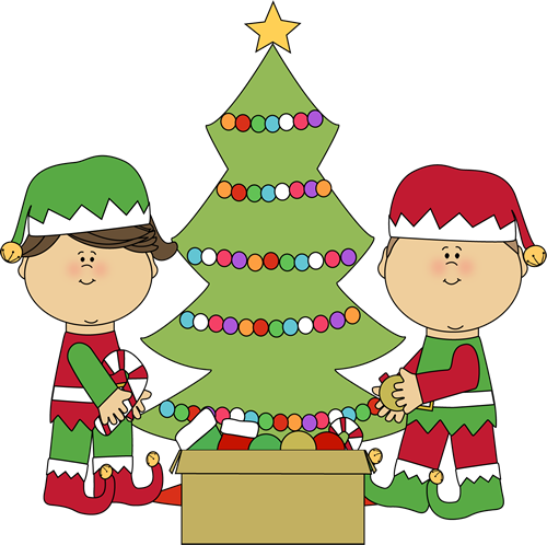 Elf Holiday Clipart 