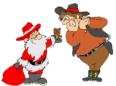 Cowboy Santa Clipart 