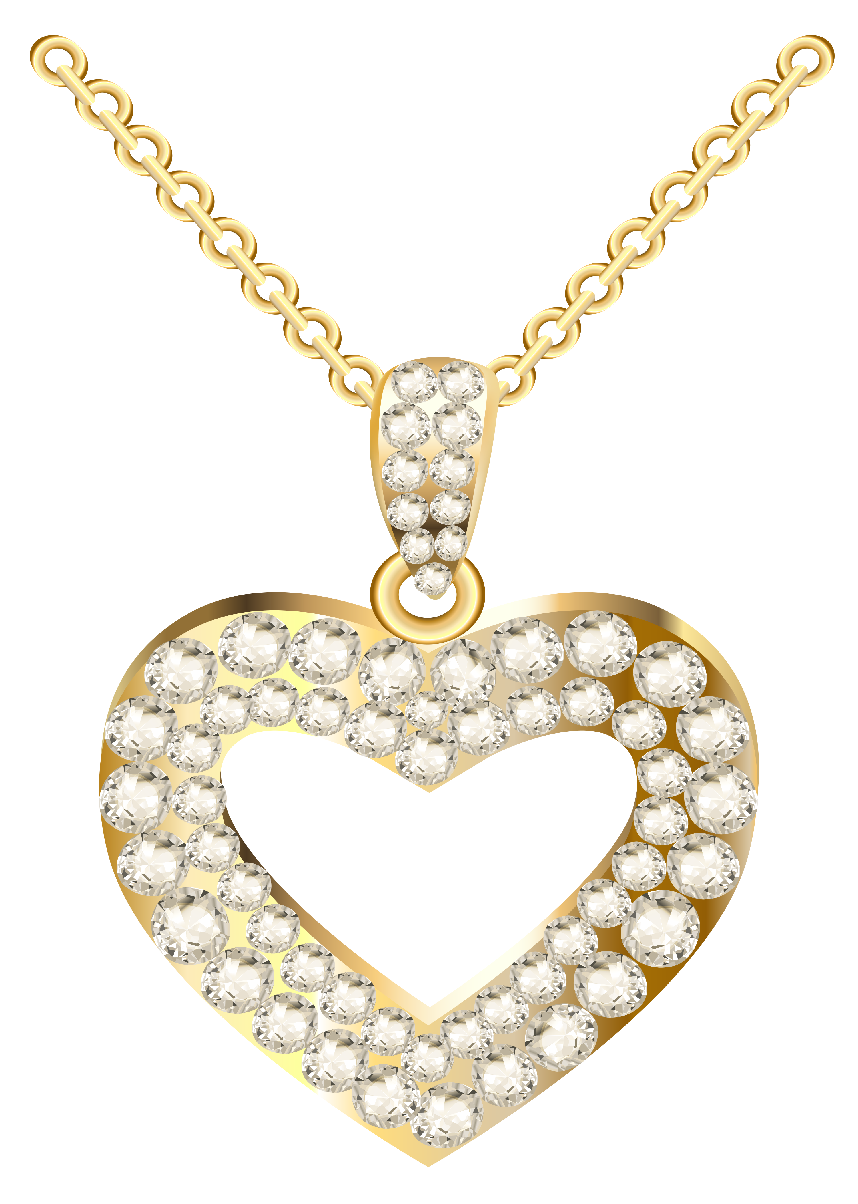 Diamond necklace clipart 