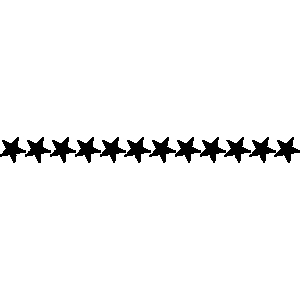 Line of stars clipart 