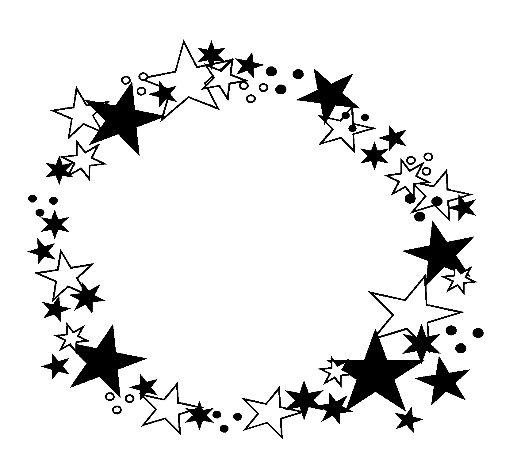 Line Of Stars Clipart 