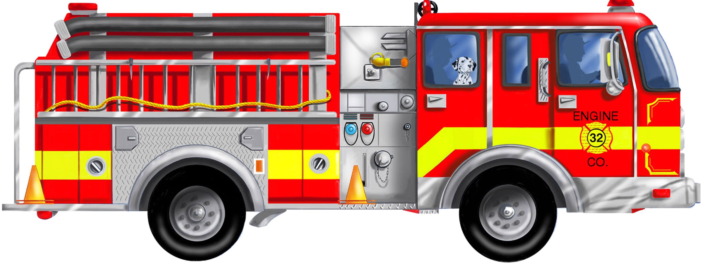 Fire truck fire engine clipart image cartoon firetruck creating 5 
