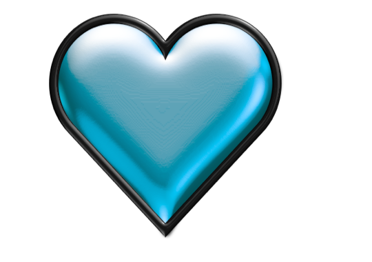 Turquoise heart clipart 