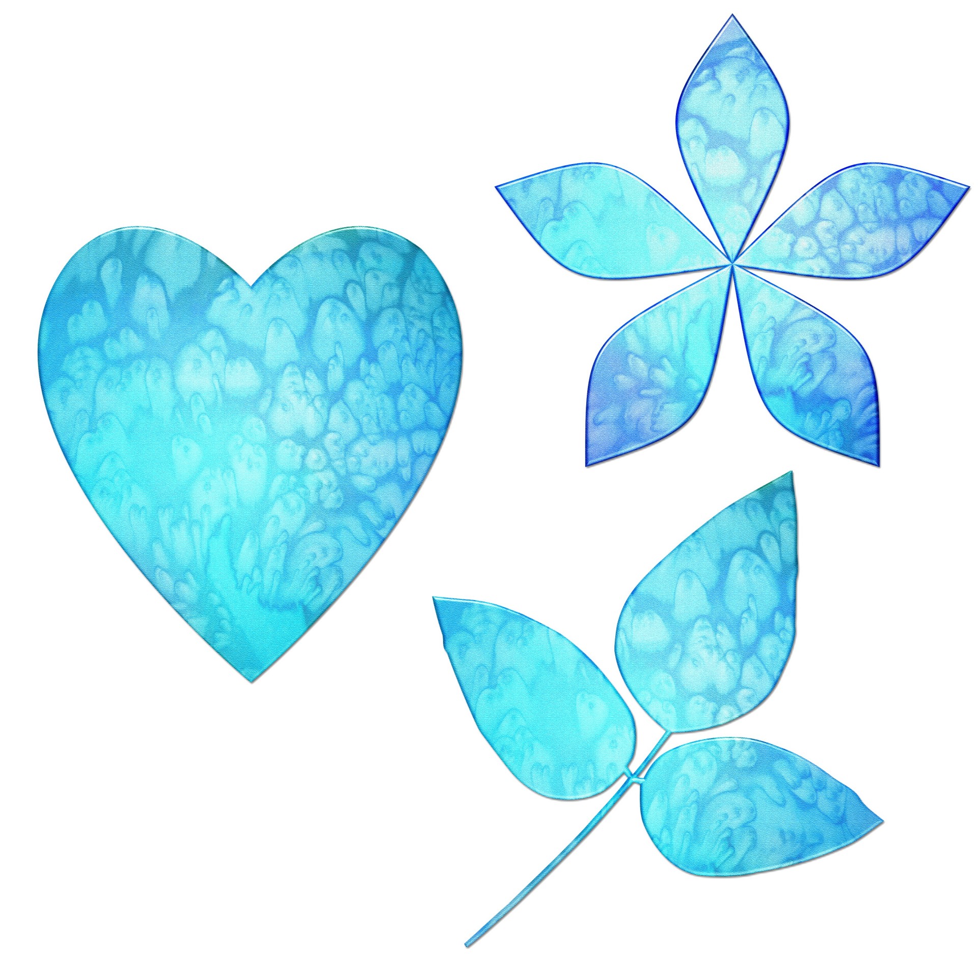 Turquoise Heart Image 