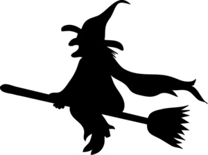 Witch With Broom 