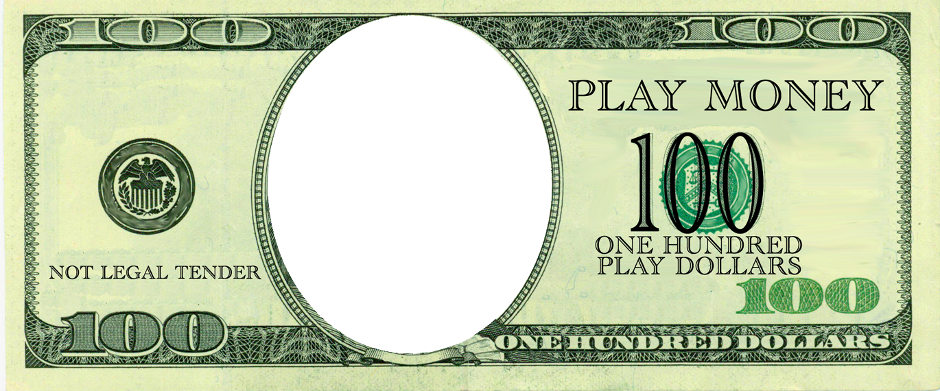 Fake money clipart template 