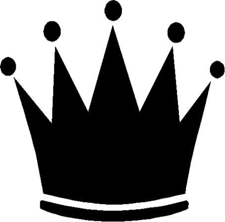 King Crown Silhouette Clipart 