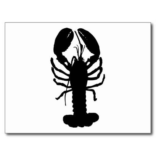 Lobster silhouette clipart 