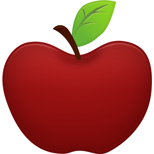Clipart For A Red Apple 