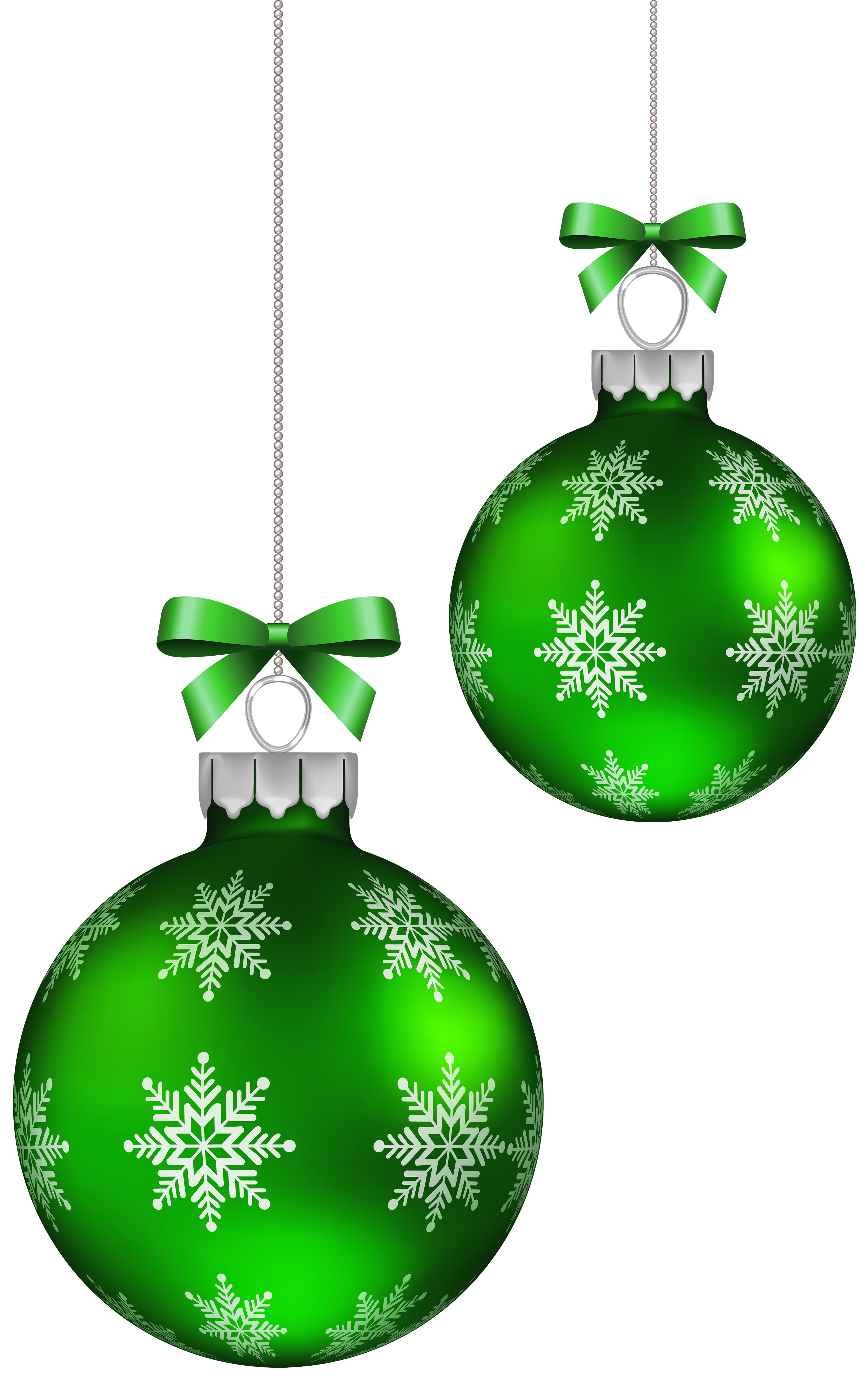 Green Christmas Balls Decoration PNG Clipart Image 