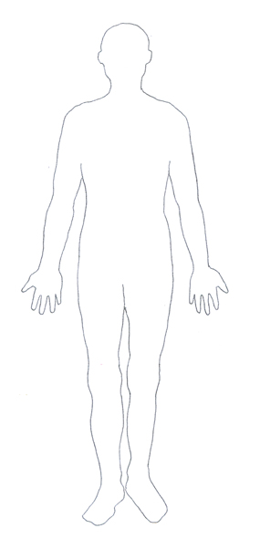 Body outline medical clipart 
