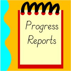 Progress report clipart 