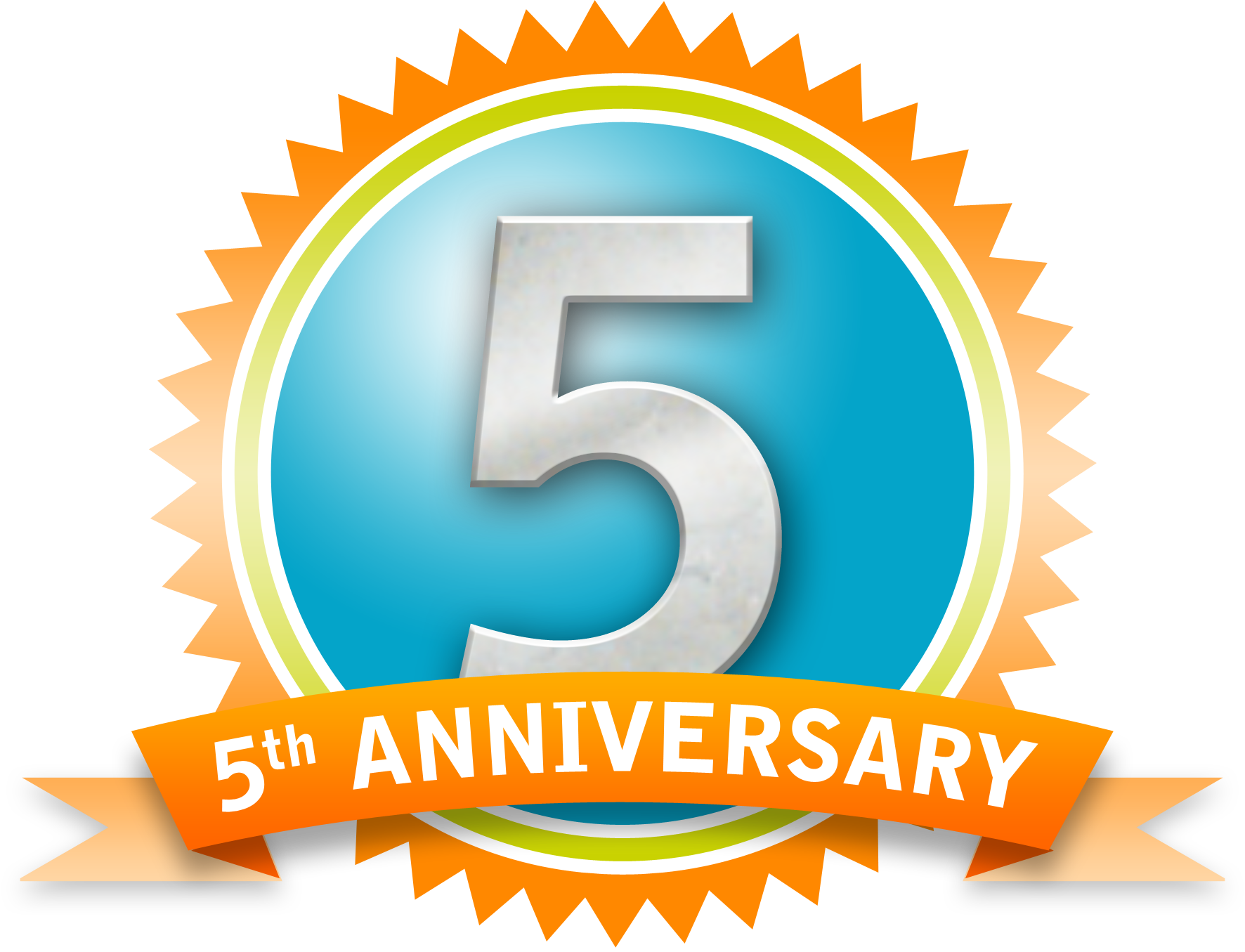 happy 5th anniversary clip art