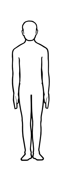 Human Body Outline Clipart 