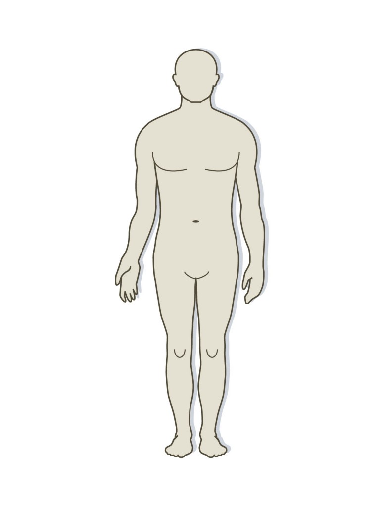 Clipart human body outline 