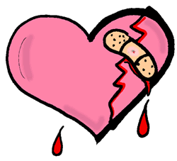 Broken heart clip art 