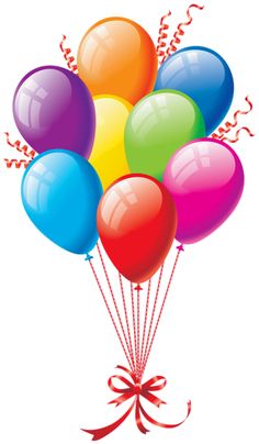 Happy birthday balloons clip art 