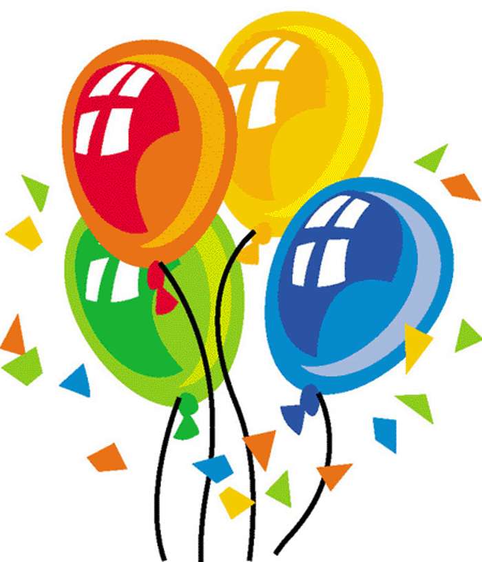 Free clipart image birthday balloons 