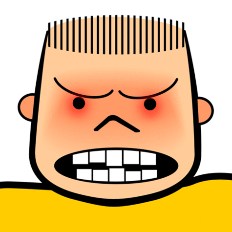Angry face clipart free 