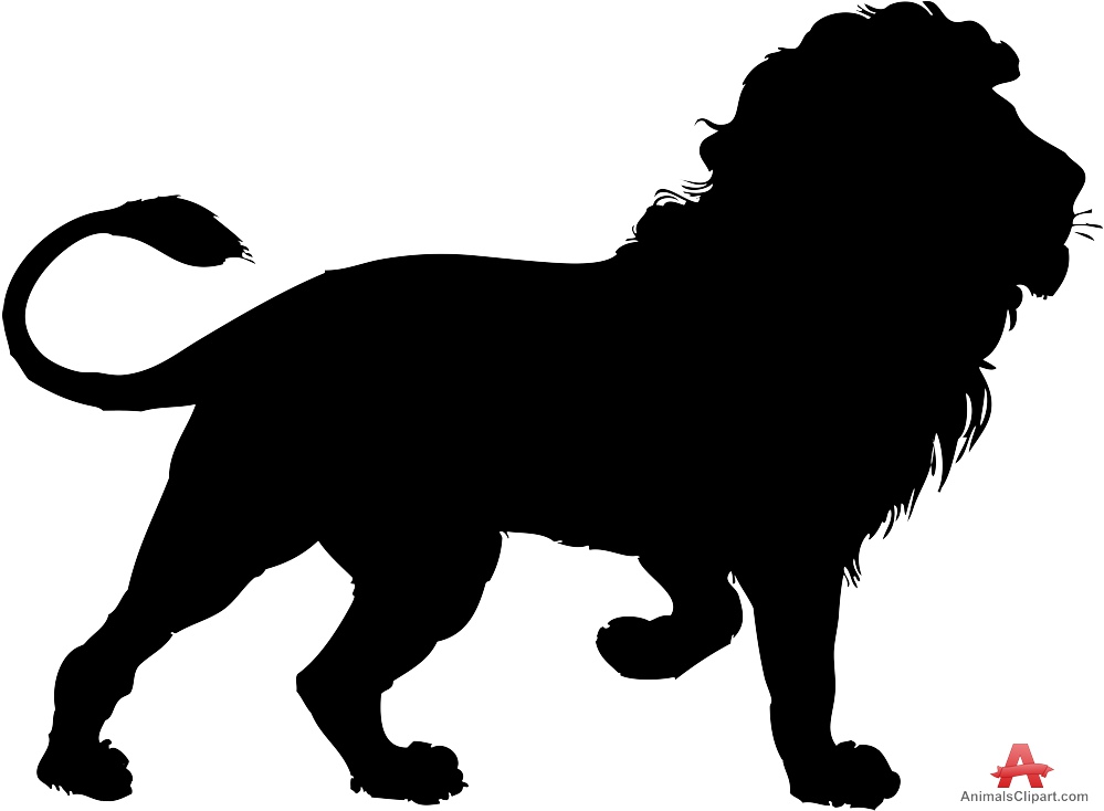 Lion clipart silhouette 