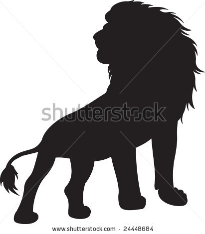 Lion Head Silhouette Clip Art 