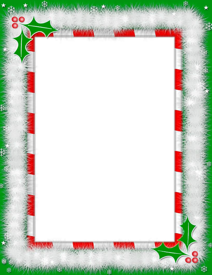 Christmas picture frame clipart 