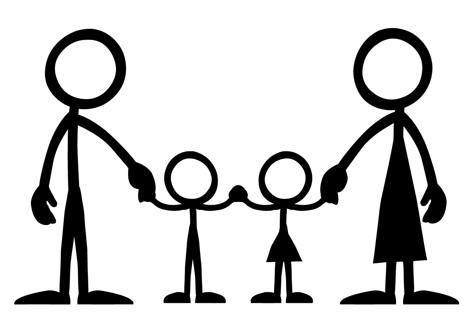 Clip Arts Related To : stick figure family clip art. 