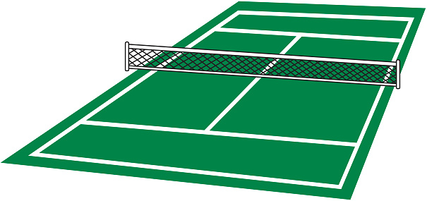 Tennis Court Clip Art, Vector Image  Illustrations 
