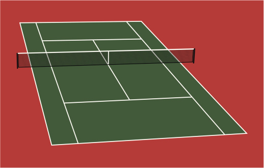 Tennis Court Clip Art, Vector Image  Illustrations 