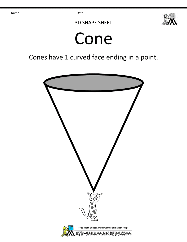 Cone Black And White Clipart 