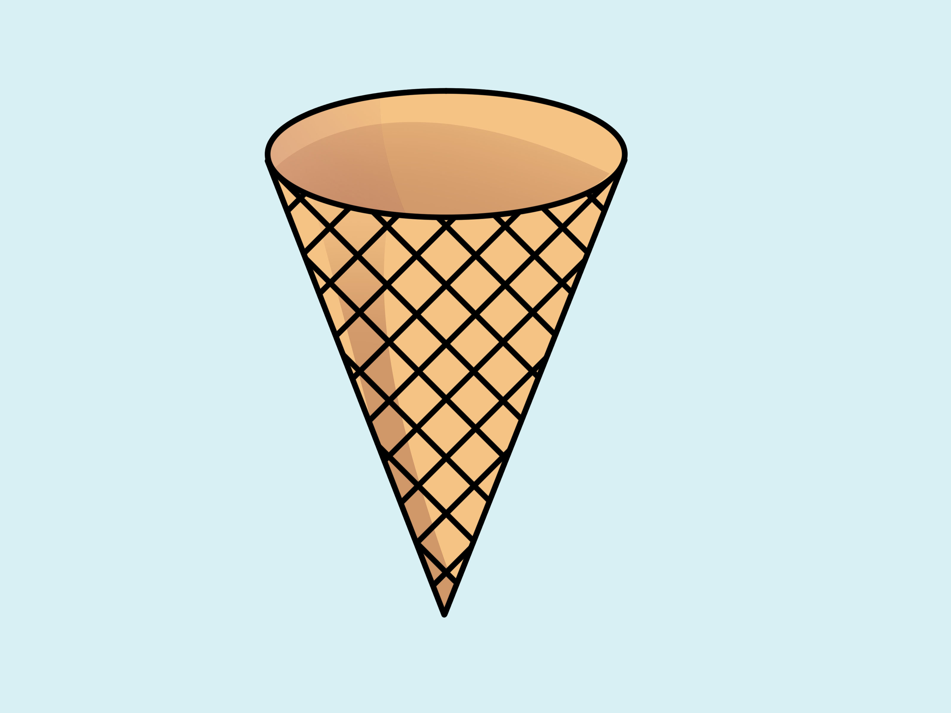Clipart Of An Ice Cream Cone 