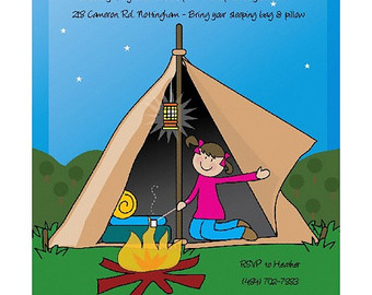 Camping Sleepover Clipart 