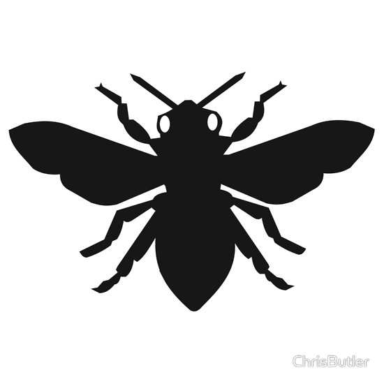 Free Bee Silhouette Cliparts, Download Free Bee Silhouette Cliparts png