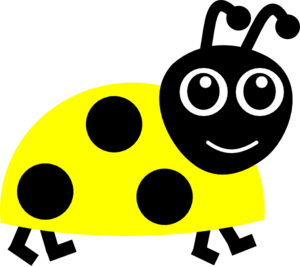 Yellow ladybug clipart 