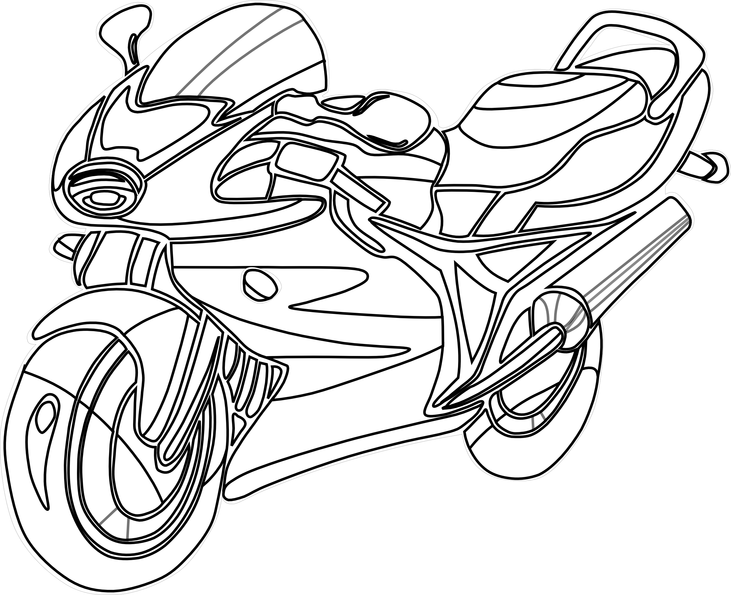 Motorcycle Vector Art 