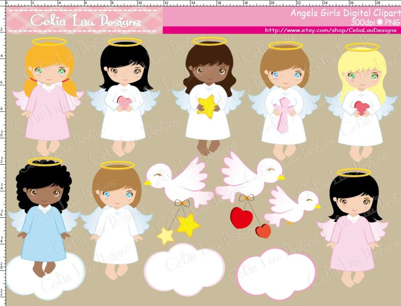 free baby girl baptism clipart