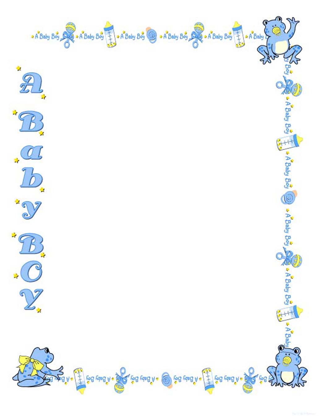 free baby border clipart