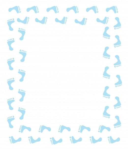 free baby border clipart