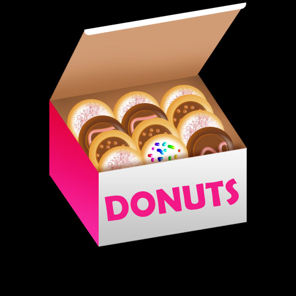 Box Of Donuts Clipart 