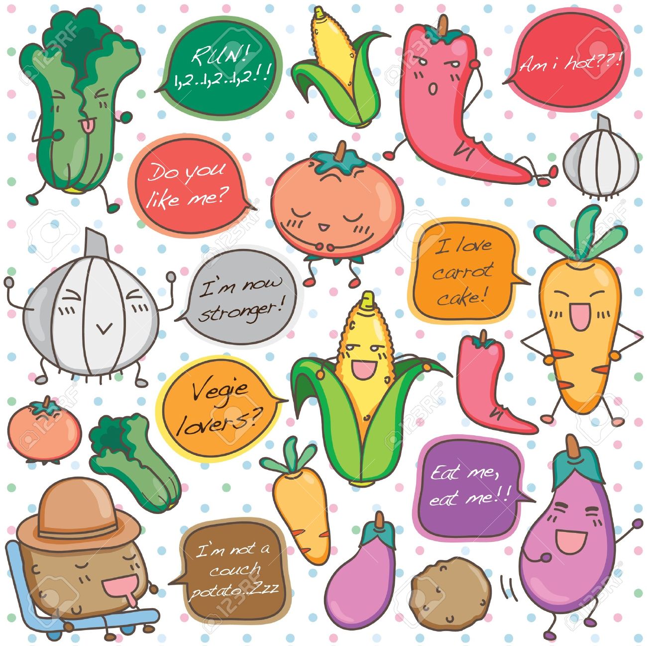 Cute Healthy Food Cartoon Images - Healthy Food Recipes