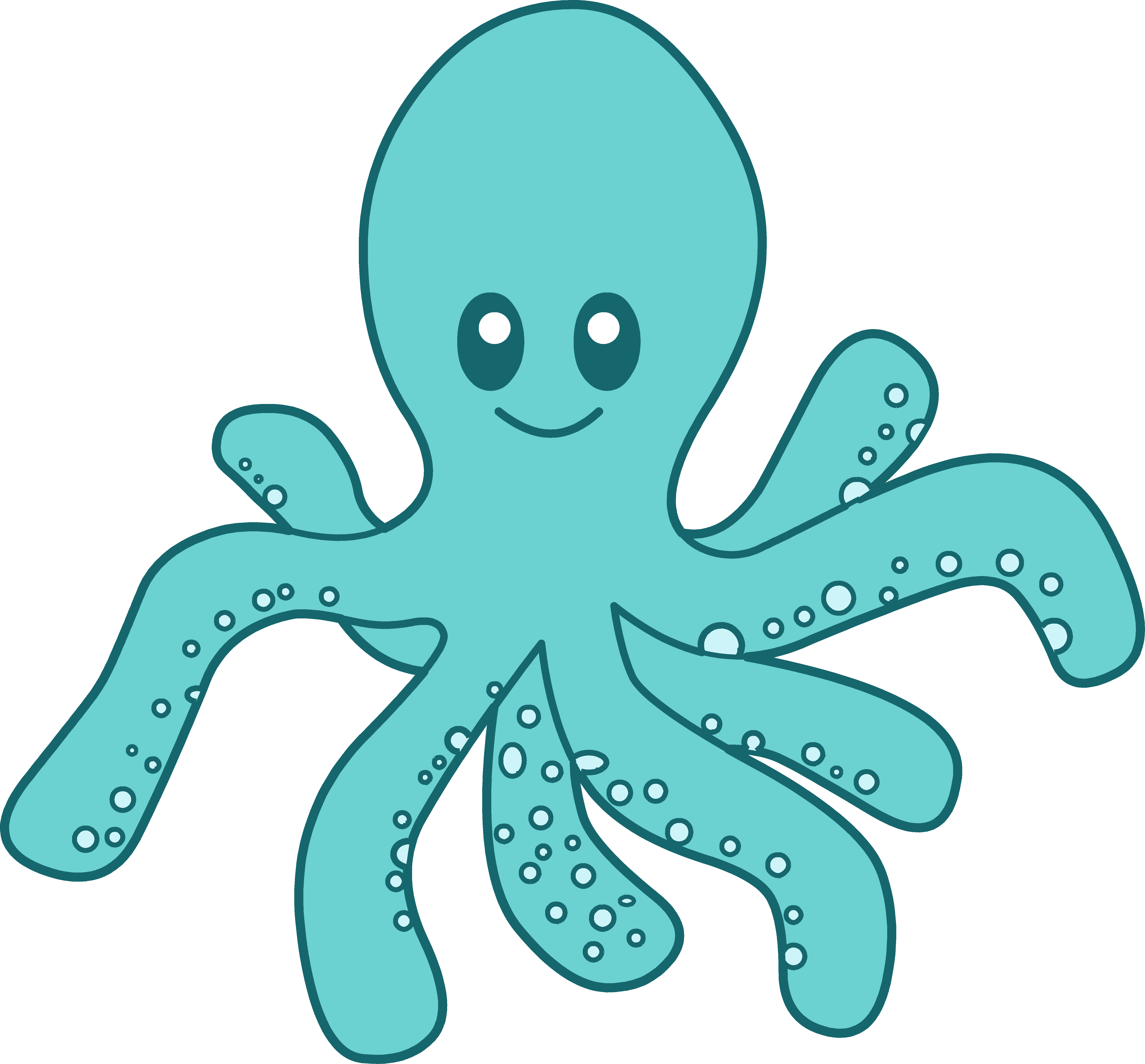 Octopus cute clipart 