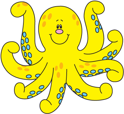 Cute octopus clipart 