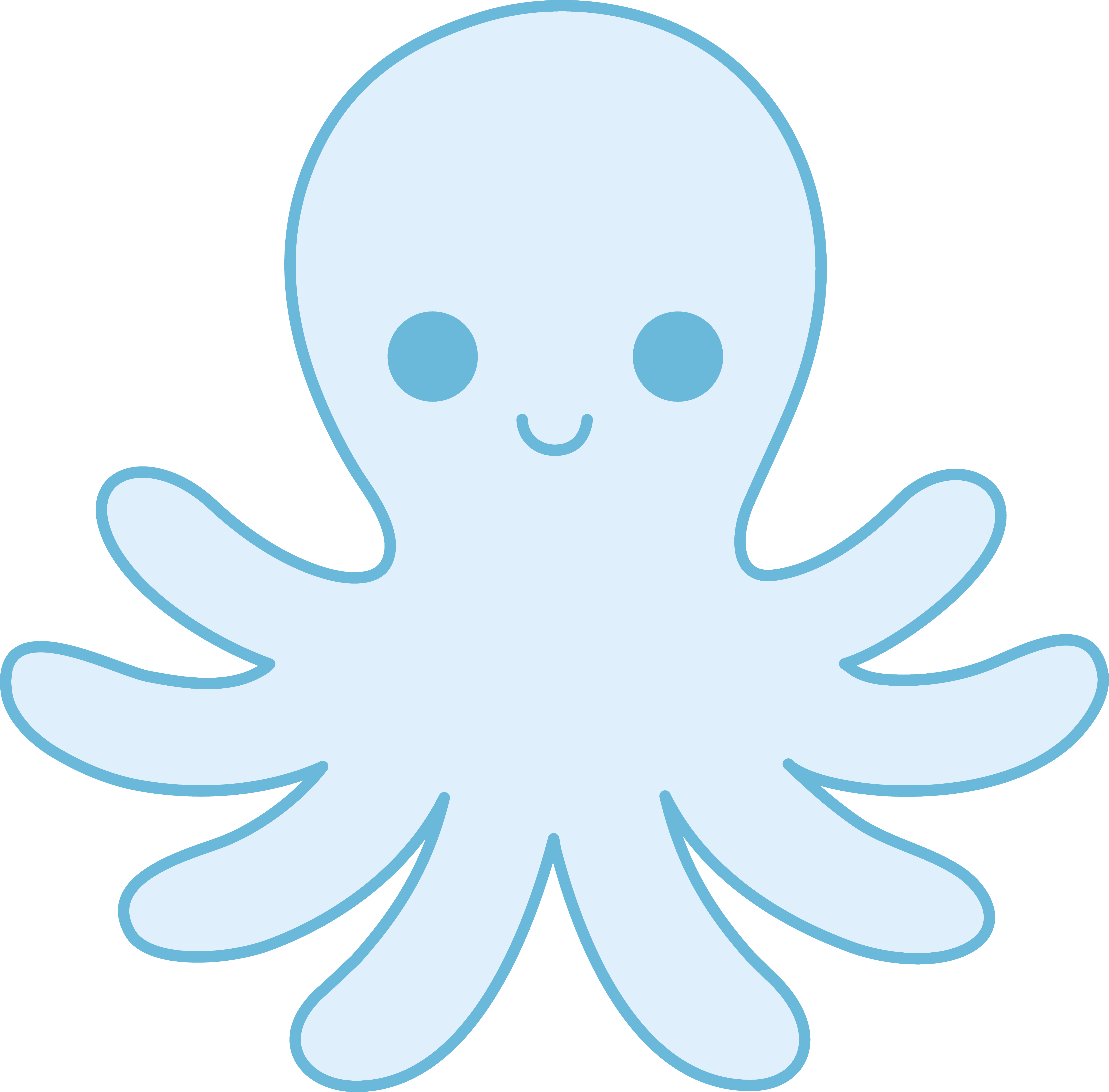 Cute Octopus Clipart 