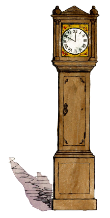 Grandfather Clock Clipart 