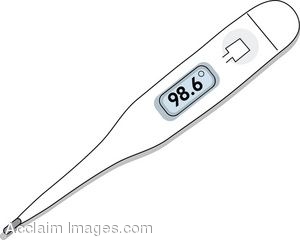 Thermometer clip art black and white 
